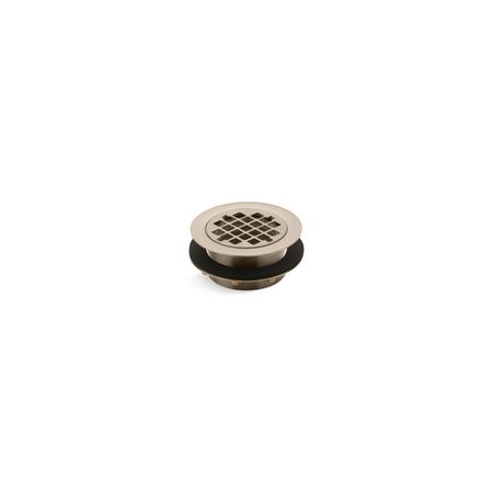 KOHLER Round Shower Drain For Use With Plastic Pipe, Gasket Included 9132-BV